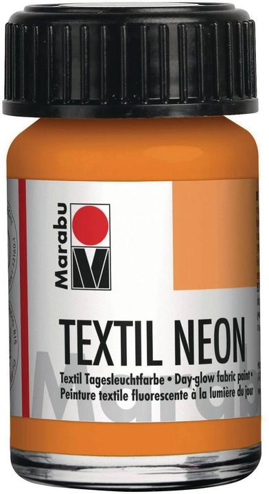 Marabu Textilfarbe Neon UV 15 ml Neonorange (15 ml)
