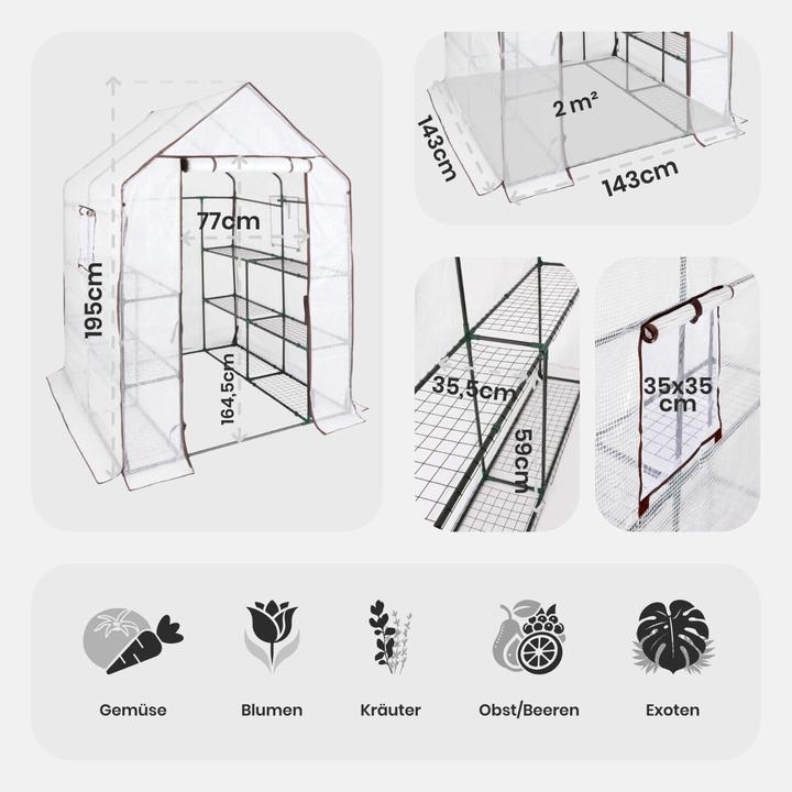 Image du produit Arebos Foliengewächshaus