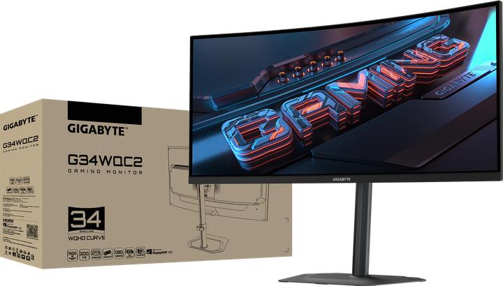 Actual product image Gigabyte G34WQC2 (3440 x 1440 pixels, 34")