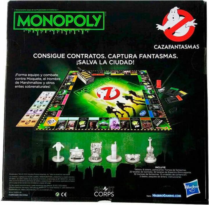 Produktbild Hasbro Geisterjäger Spanisch Monopoly Spiel (Spanisch, 2 Spieler)