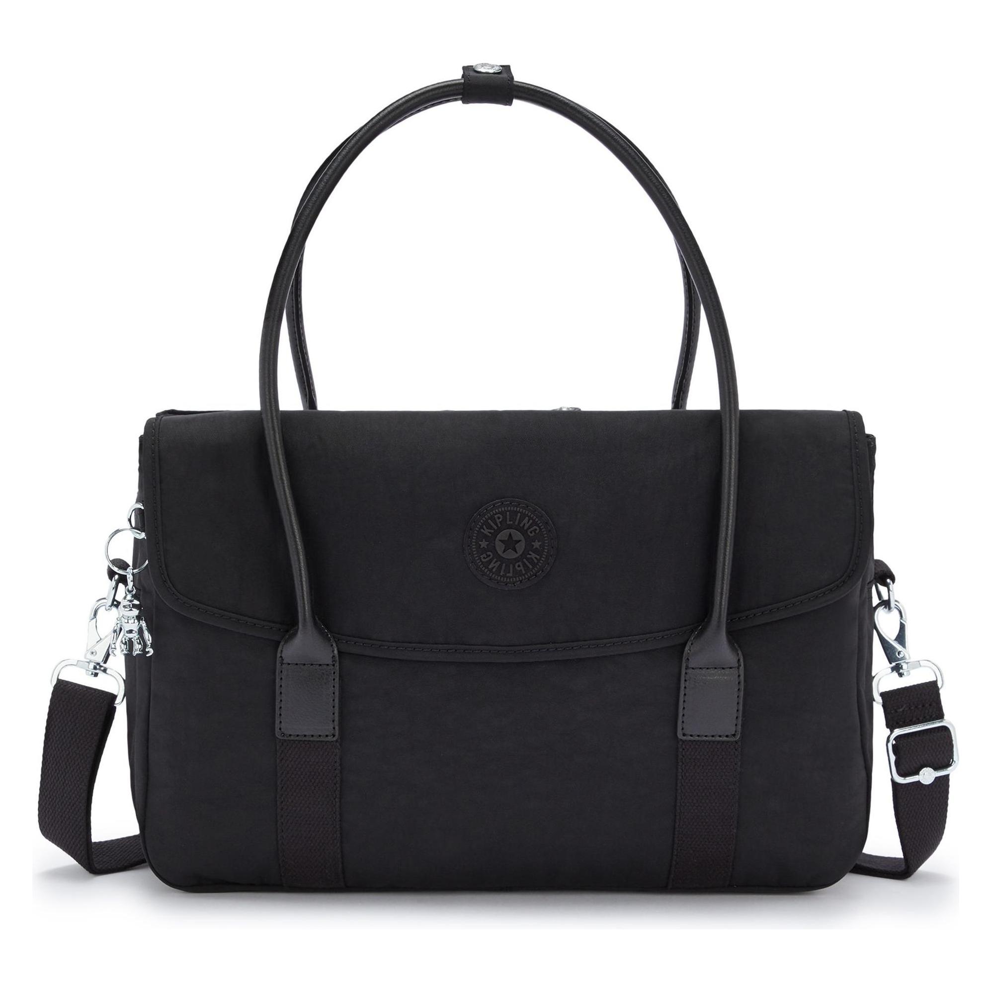 Kipling, Handtas, Basic Superworker S Schoudertas 38 Cm Met Laptopvak, Zwart