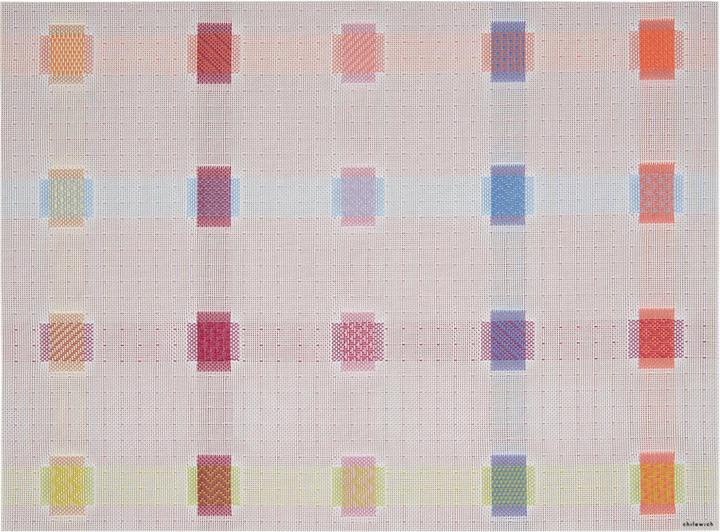 Image du produit Chilewich 48 cm x 36 cm Set de table Sampler rouge (48 x 36 cm)