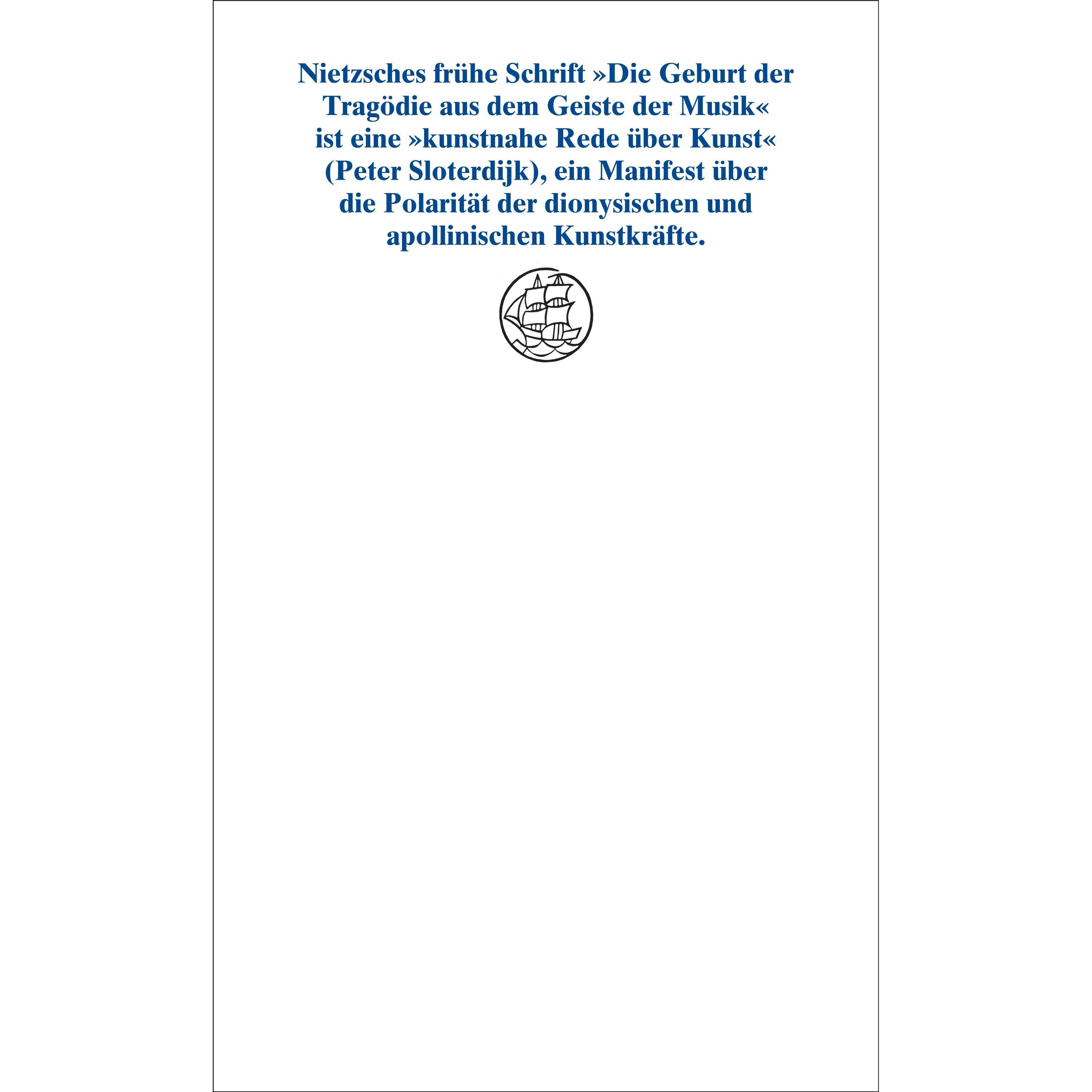 Die Geburt der Tragödie aus dem Geiste der Musik, Fachbücher von Friedrich Nietzsche