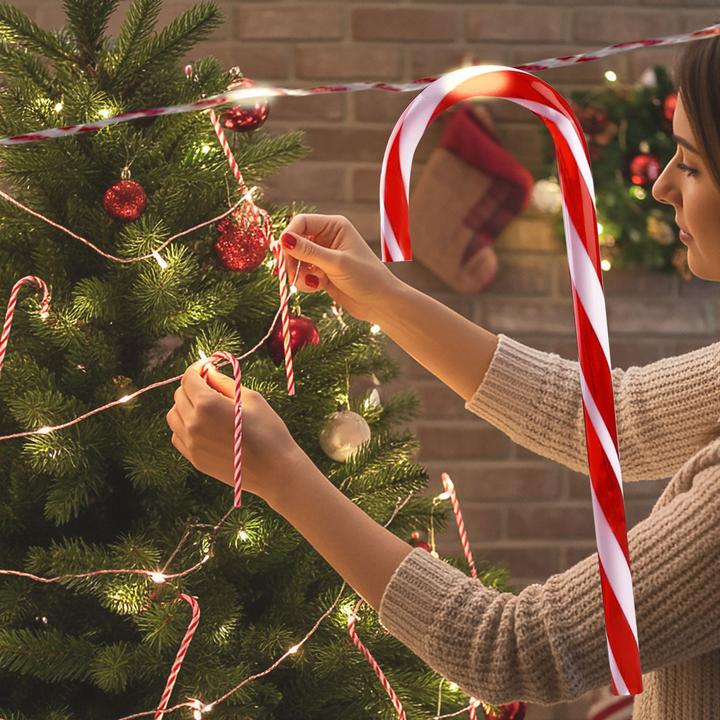 Produktbild Magische Weihnachtsdeko-Zuckerstange Lichterkette - 10 Stk. 20 Warmweisse LEDs (0.30 m)