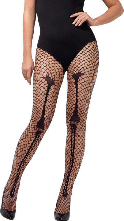 Actual product image Fever Womens/Ladies Skeleton Bone Net Tights