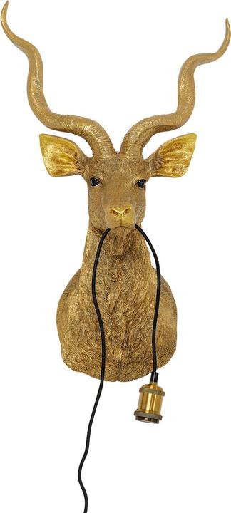 Image du produit Kare Design Applique murale Animal Goat Gold 45x74cm (E27)