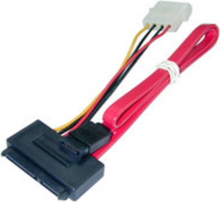 Image du produit Lindy Câble SATA alimentation interne, 4 pôles, SATA 7 pôles (50 cm, SATA III)