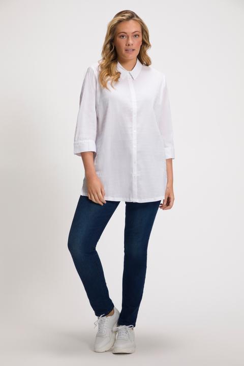 Produktbild Ulla Popken Bluse, Bubble-Qualität, Hemdkragen, 3/4-Arm (62)