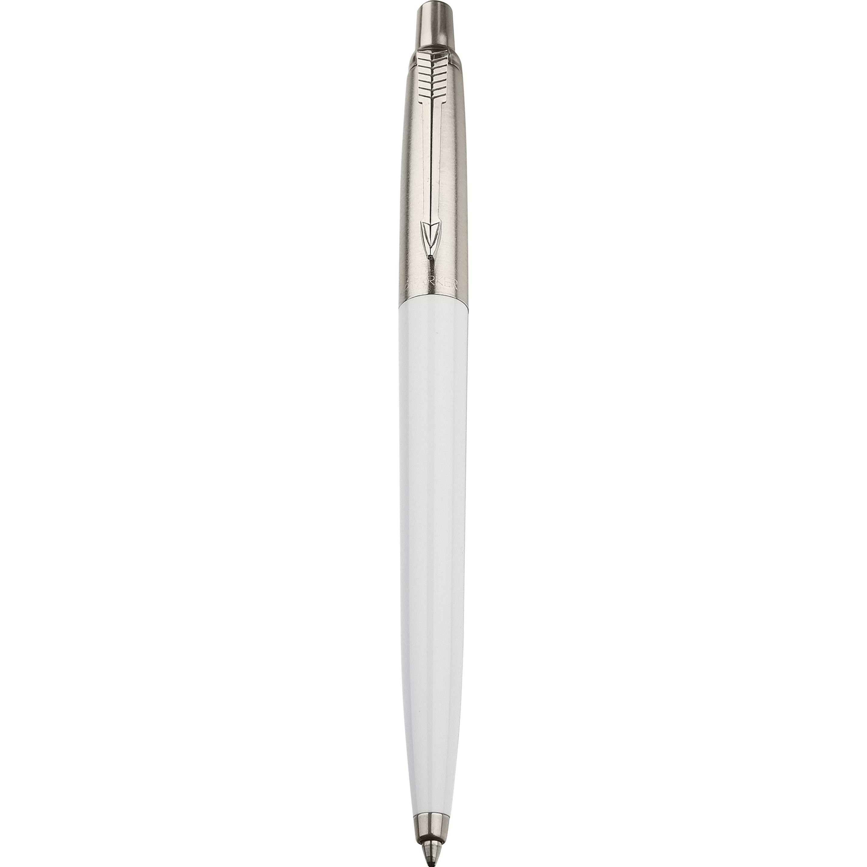 10x Parker Pen, Schreibstifte, Druckkugelschreiber Jotter (Weiss, Chromsilber, 1 x)
