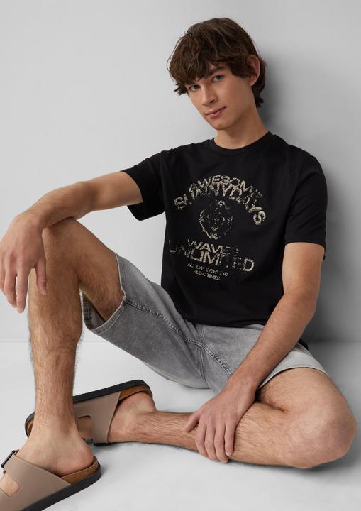 Actual product image S.Oliver T-Shirt Basic T-Shirt mit platziertem Druck (XL)