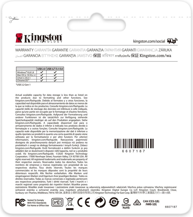 Image du produit Kingston DataTraveler Exodia (256 Go, USB-A, USB 3.2)