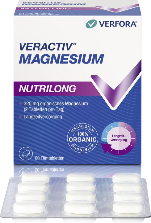 Actual product image Veractiv Magnesium Nutrilong (60 Piece, Pills, 117 g)