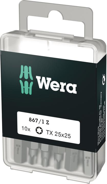 Image du produit Wera 867/1 Z TX 25 x 25 mm DIY-Box (1=10) (Hexagonale (hexagonal))