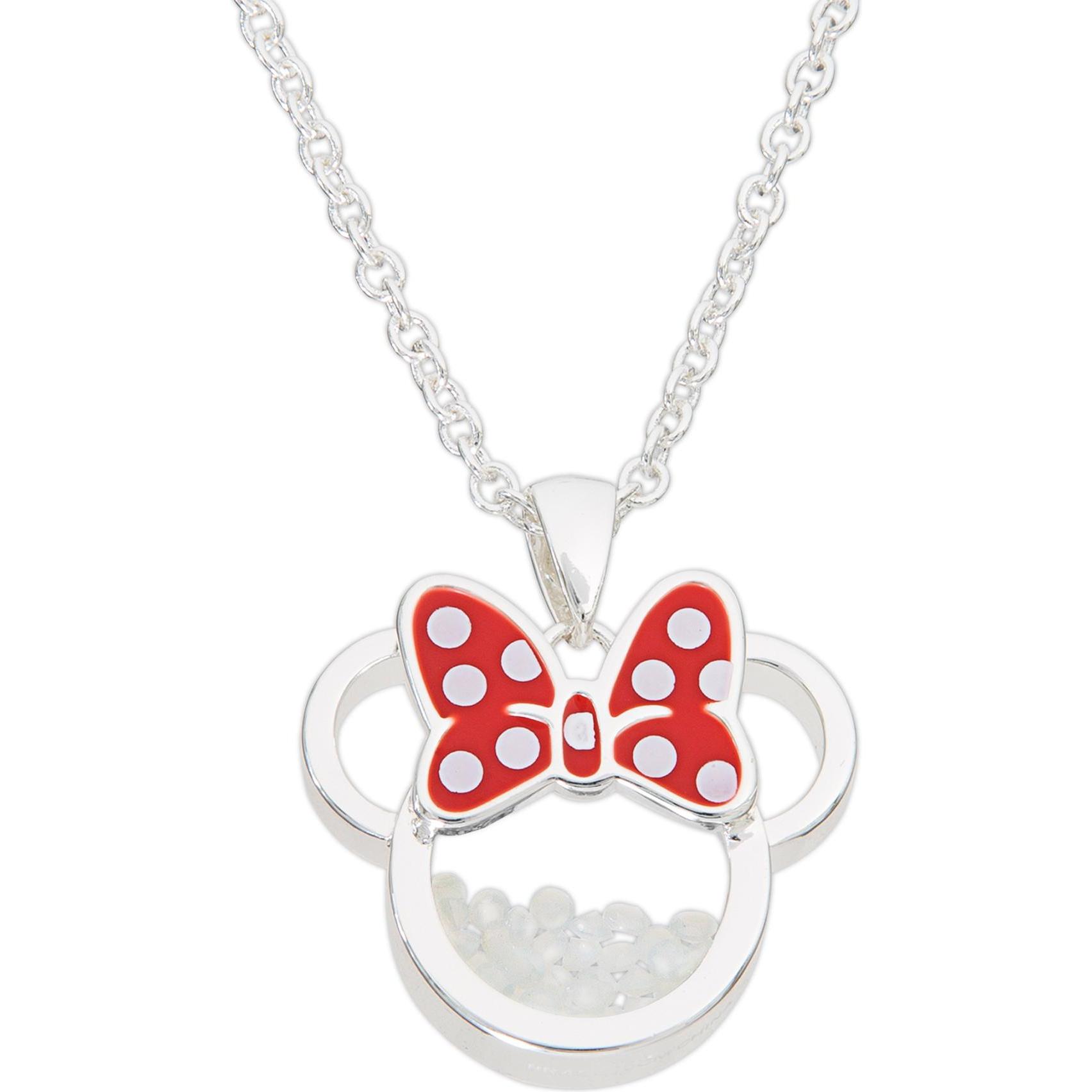 NoName, Halsschmuck, MINNIE - Collier Anniversaire en Laiton Plaqué Argent - Octobre, (Sterling Silber)