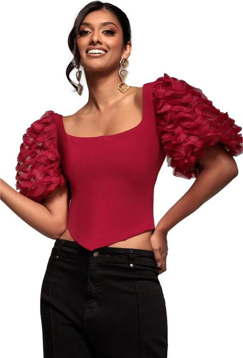 Produktbild Goddiva 3D texturierte Damen-Corsage (44)