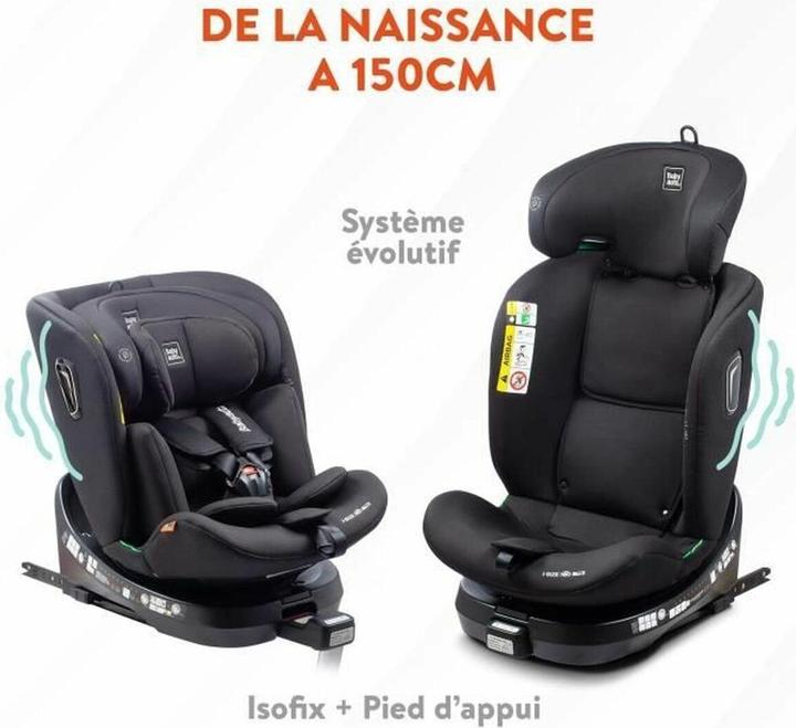 Immagine prodotto Babyauto Seggiolino auto Baby car aitana i -size - 360âº ruotabile - Isofix - 40-150 cm - 0-36kg - fino a 12