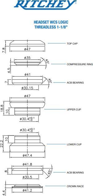 Produktbild Ritchey Standard WCS 1" 1/8