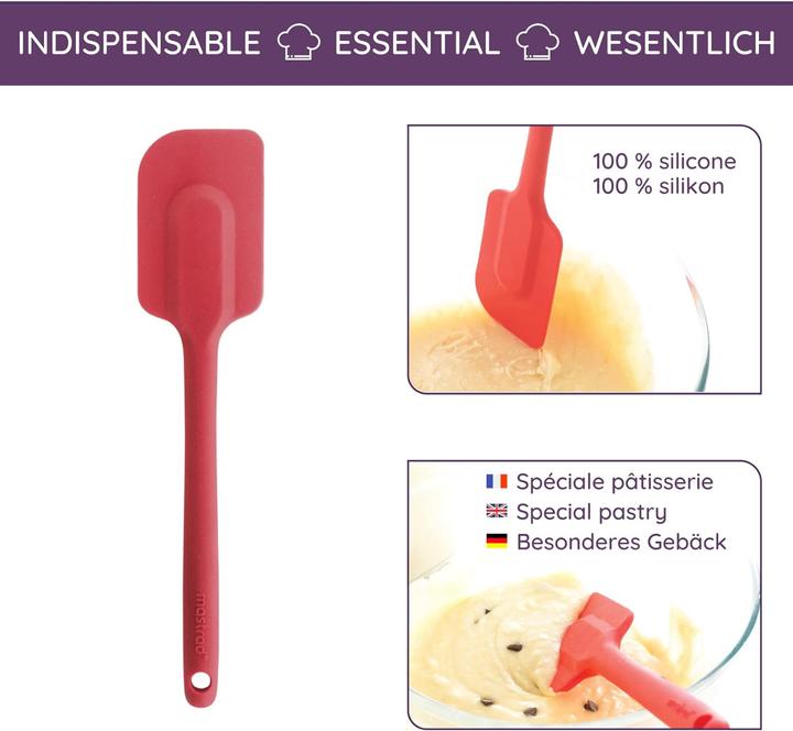 Actual product image Mastrad Spatula silicone red