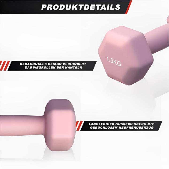 Actual product image Gorilla Sports Hantelset Neopren 2 x 1.5 kg (2 x 1.5 kg)