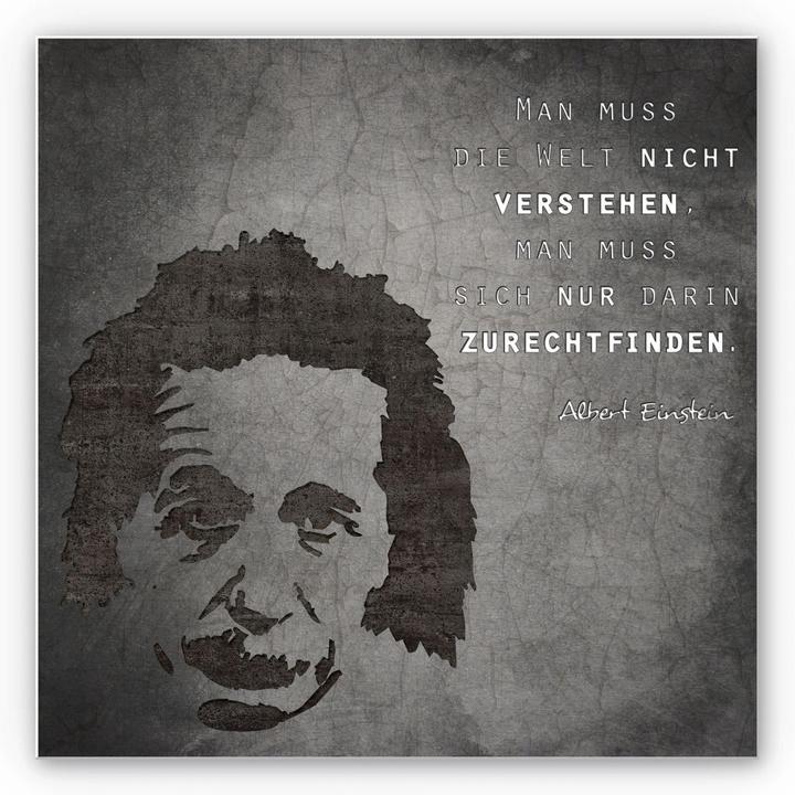 Immagine prodotto Trenddeko Albert Einstein (20 x 20 cm)
