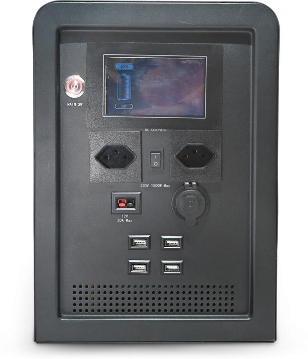 Produktbild Autosolar Powerstation 1500W "Swiss Edition" mit 195W Solarkoffer (1500 Wh, 26.40 kg)