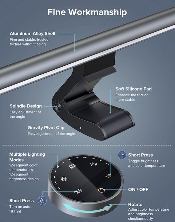 Produktbild Elesense Monitorlampe E1129