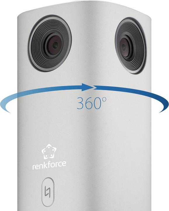 Actual product image Renkforce RF-CC-800 4K webcam 3840 x 2160 pixel stand