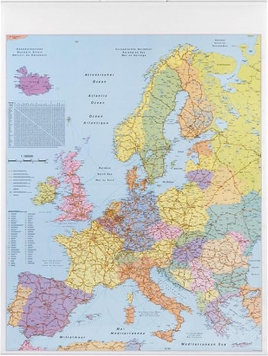 Actual product image Franken Map Board Europe laminated