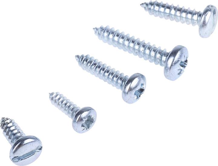 Produktbild RS PRO Blechschrauben Linsenkopf Sortiment (1200 Schrauben pro Stück)