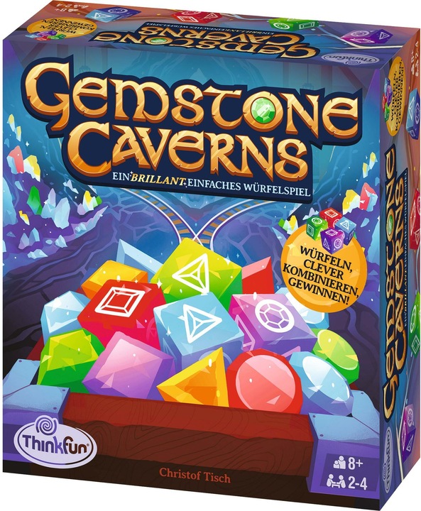 Productafbeelding Ravensburger Thinkfun - 76605 - Gemstone Caverns - Het Roll & Write strategiespel (Duits)