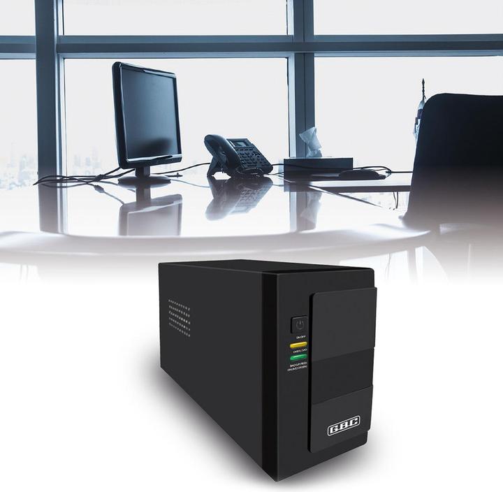 Image du produit GBC USV Unterbrechungsfreie Stromversorgung 1200VA 720W, AVR Spannungsregler, 2x IEC, 12V 9Ah Batterie (1200 VA, 720 W)