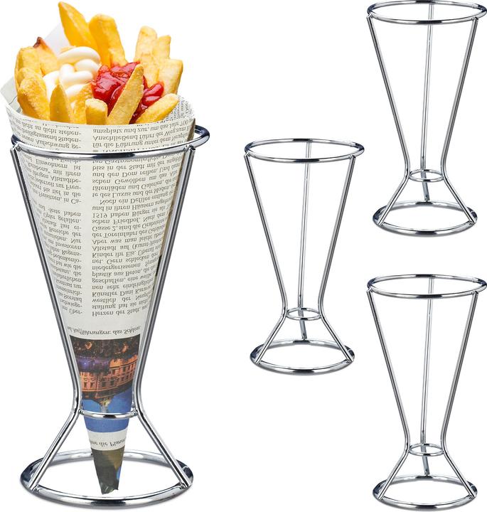 Produktbild Relaxdays 4x Pommeshalter