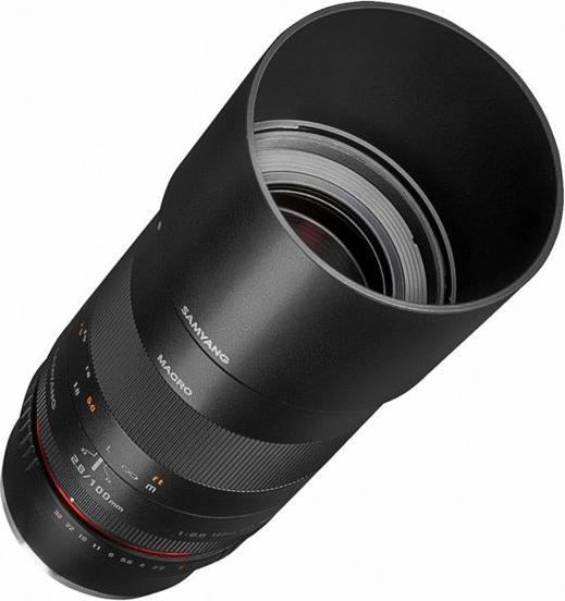 Actual product image Samyang 100mm f/2.8 ED UMC, Sony E (Sony E, APS-C / DX, full size)