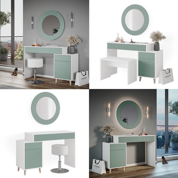 Actual product image Vicco Arles with stool (120 x 40 x 77 cm)