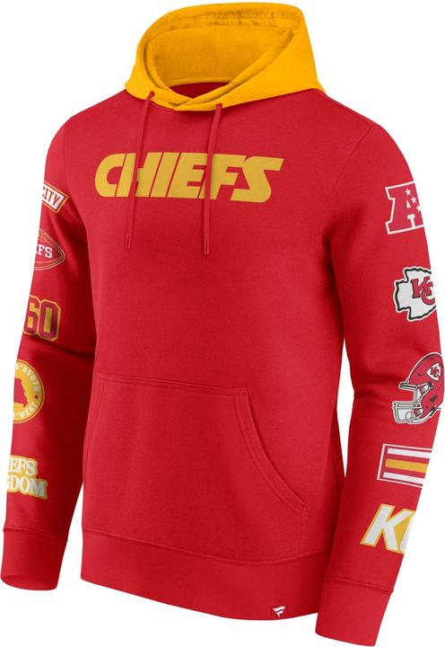 Immagine prodotto Fanatics Felpa con cappuccio con stampa sulle maniche dei Kansas City Chiefs NFL - M (M)