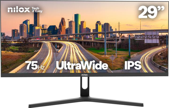 Produktbild Nilox NXM29UW01 PC Monitor 73,7 cm (29') 2560 x 1080 Pixel 2K LED Schwarz (2560 x 1080 Pixel, 29")