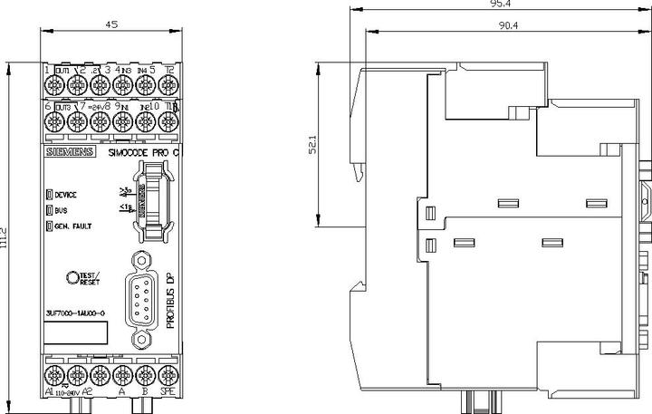 Produktbild Siemens Motorschutzschalter SIMOCODE