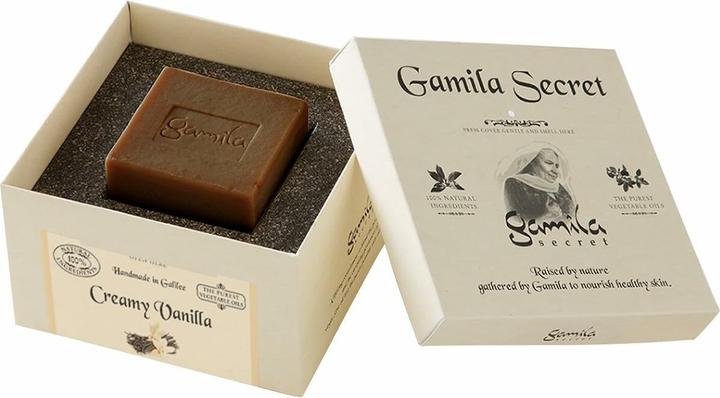 Actual product image Gamila Secret Creamy Vanilla Cleansing Bar for Normal to Dry Skin 115g (Hard soap)