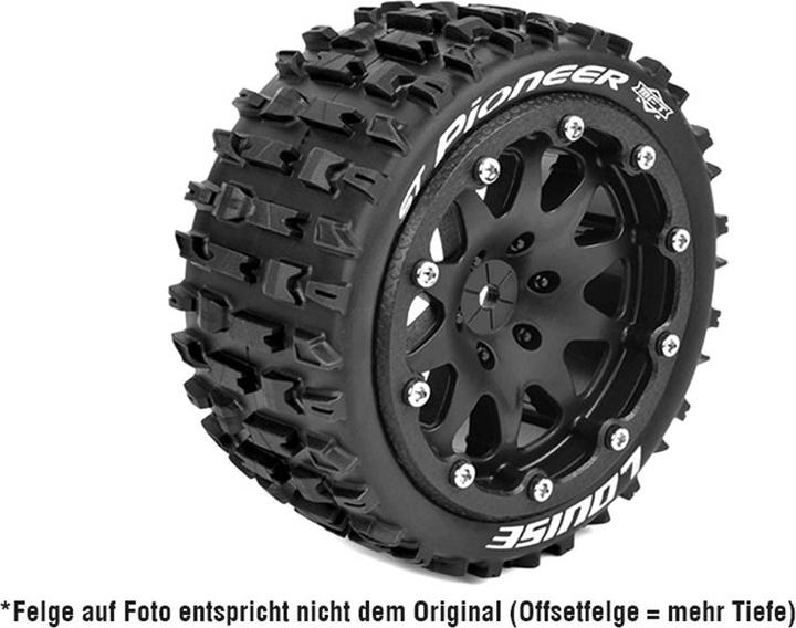 Actual product image Louise ST-Pioneer 1/10 MFT soft auf 2.8 BL-Felge schwarz 14mm (1/2) (2)