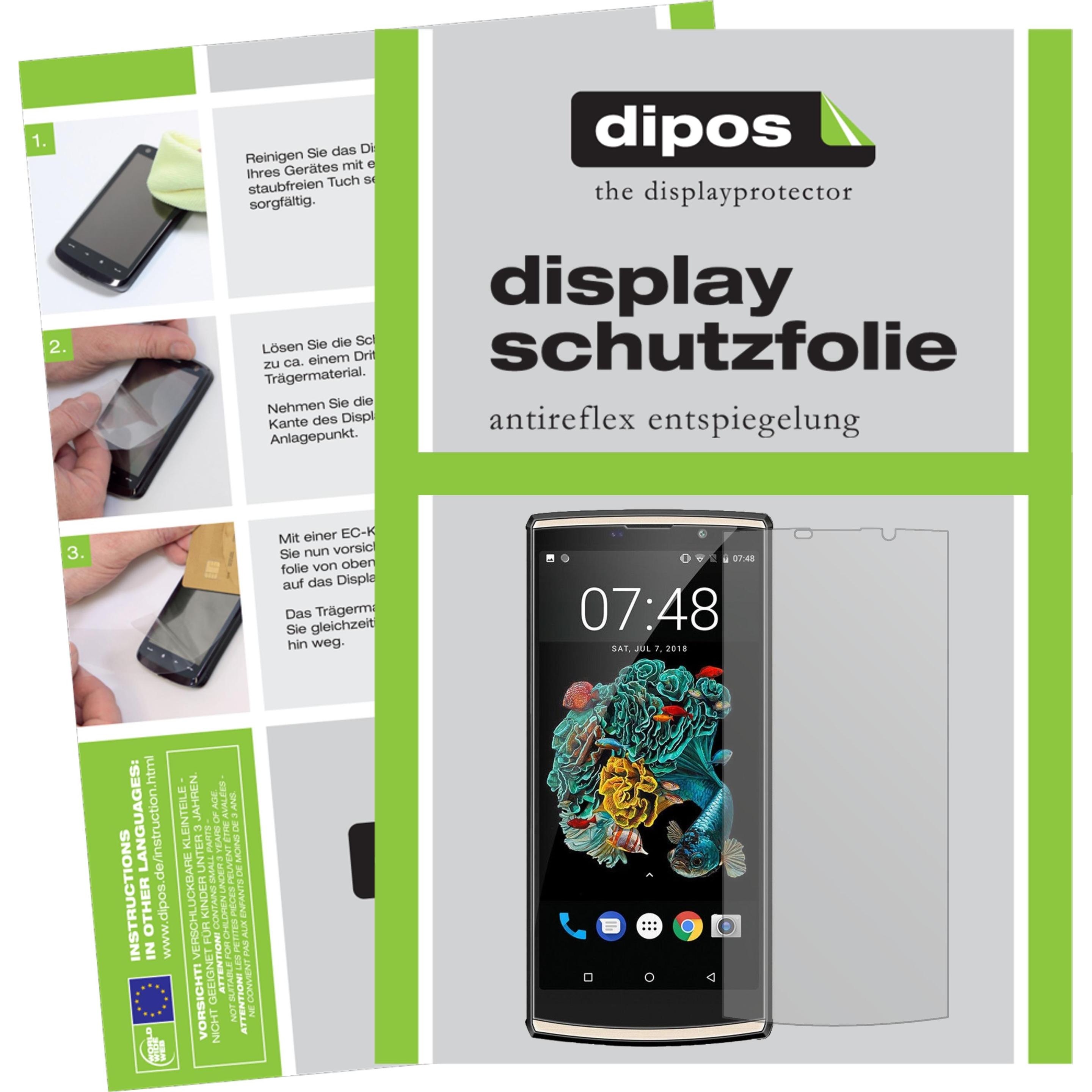Dipos Displayschutzfolie Antireflex (2 Stück, LG K7), Smartphone Schutzfolie, Transparent