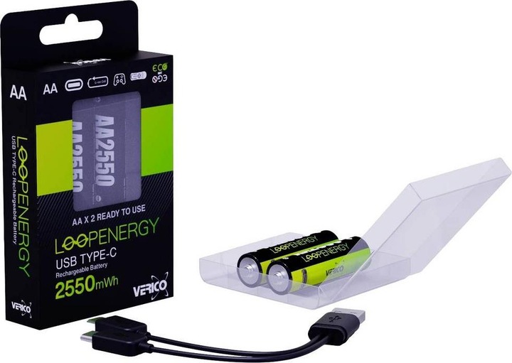 Actual product image Verico LoopEnergy (2 pcs., AA, 1700 mAh)