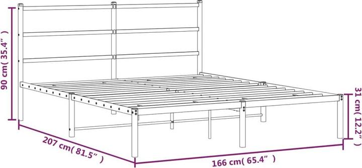 Image du produit vidaXL Bettgestell (160 x 200 cm)