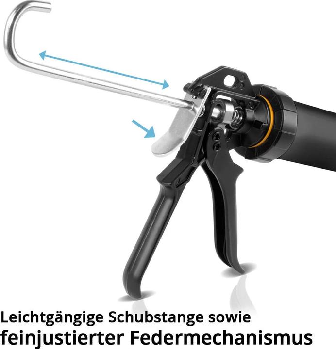 Actual product image Stahlwerk Silicone gun SPB-600 ST with 600 ml aluminum silicone gun