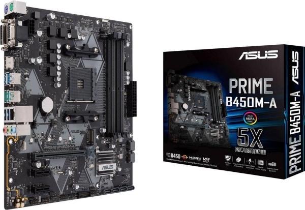 Productafbeelding ASUS PRIME B450M-K II, AMD B450 moederbord - Socket AM4 (AM4, AMD B450, mATX)