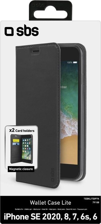 Actual product image SBS Book Wallet Lite Case (Apple iPhone 6, Apple iPhone 8, Apple iPhone 7, Apple iPhone 6s, Apple iPhone SE (2nd Gen))