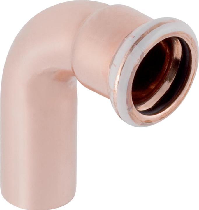 Produktbild Geberit Kolan jednokielichowe Mapress Kupfer 90° 18mm (60303) (Pressverbindung)