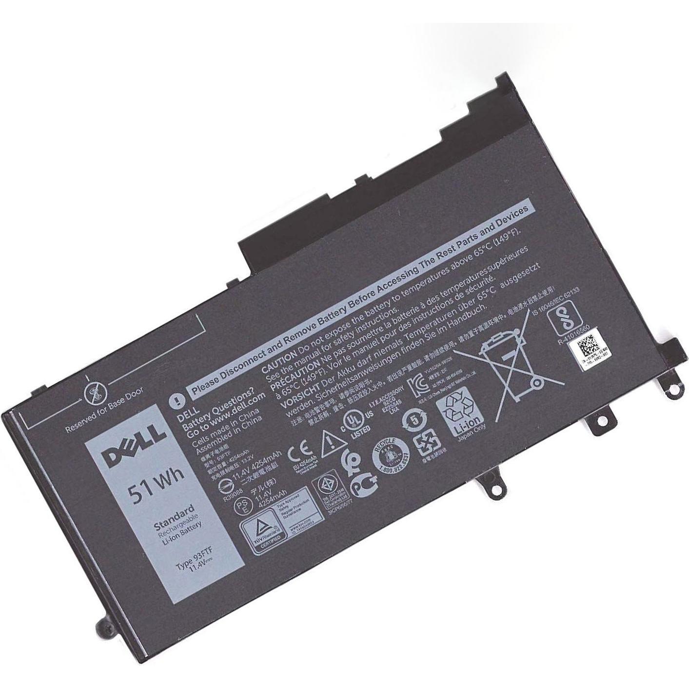 Dell Original Akku für Latitude 5488 14 CTO (4474 mAh), Notebook Akku, Schwarz