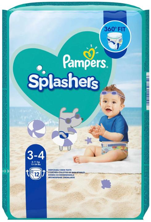 Produktbild Pampers Splashers (Gr. 3, Gr. 4, Tragepack, 12 Stk.)