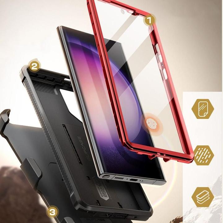 Actual product image Supcase Unicorn Beetle Pro Supcase- red (Samsung Galaxy S24 Ultra)