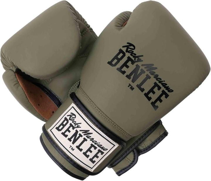 Produktbild Benlee Evans Boxhandschuhe Kaki Leder (18 OZ, One Size)